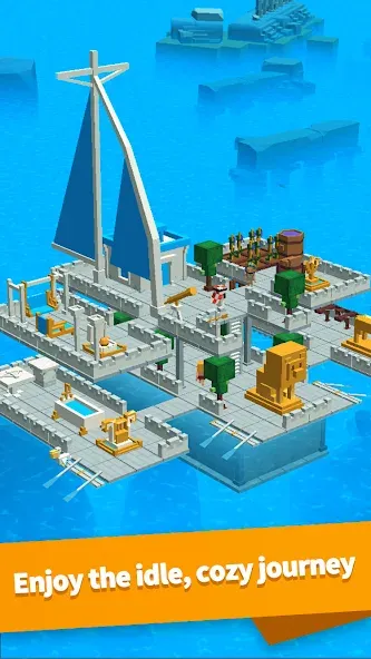 Idle Arks: Build at Sea взломанный APK — Безлимитные ресурсы и ускоренное строительство — скриншот 5