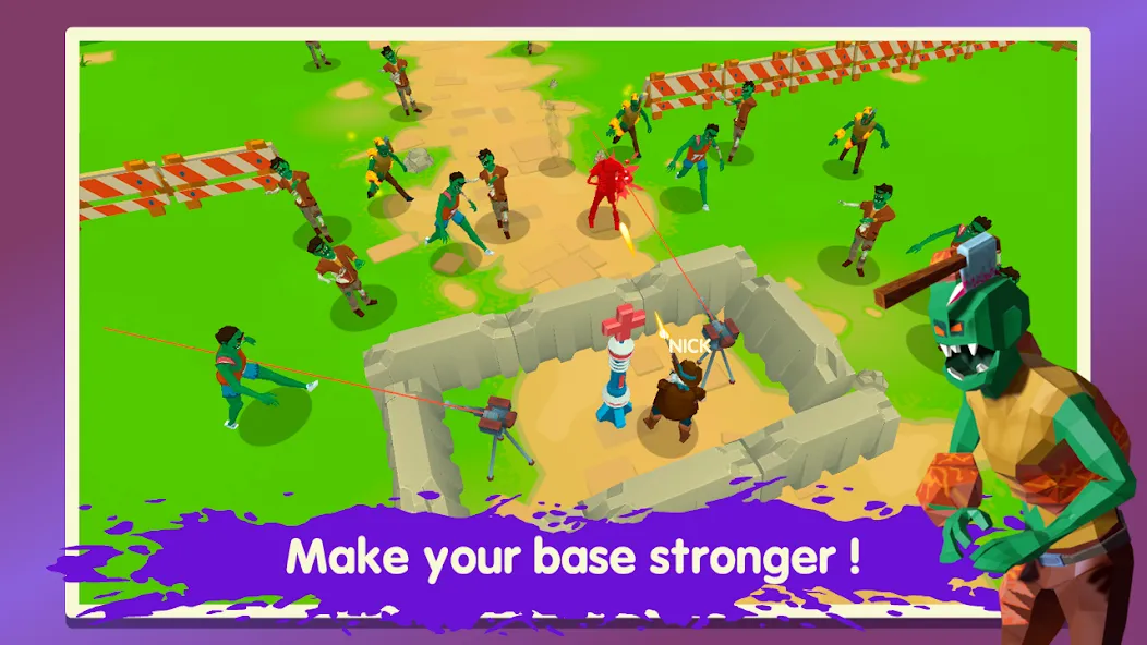 Two Guys & Zombies 3D: Online MOD APK скачать на Андроид — Много денег и ресурсов — скриншот 2
