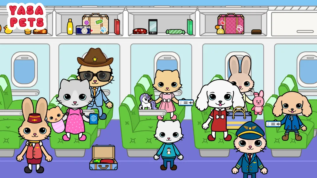 Yasa Pets Vacation MOD APK скачать на Андроид — Все локации и персонажи открыты — скриншот 2 Yasa Pets Vacation MOD APK скачать на Андроид — Все локации и персонажи открыты — скриншот 2