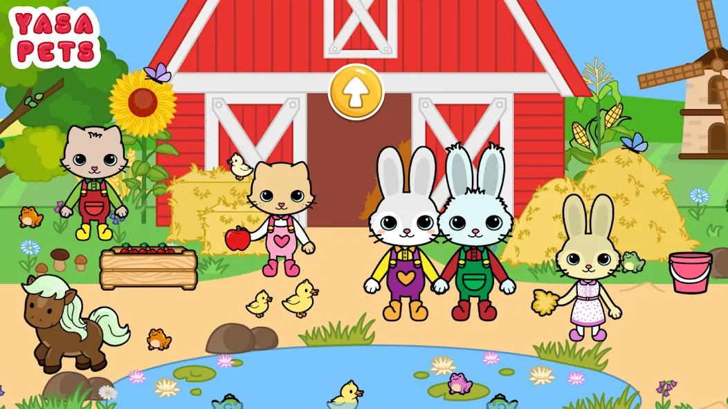 Yasa Pets Farm взлом на Андроид — Много монет и всё открыто — скриншот 1