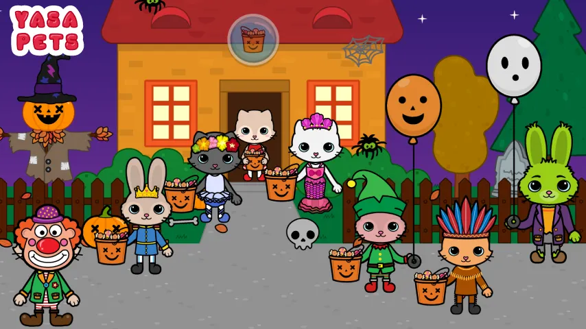 Скачать Yasa Pets Halloween мод — Разблокированы все хэллоуинские предметы — скриншот 1 Скачать Yasa Pets Halloween мод — Разблокированы все хэллоуинские предметы — скриншот 1