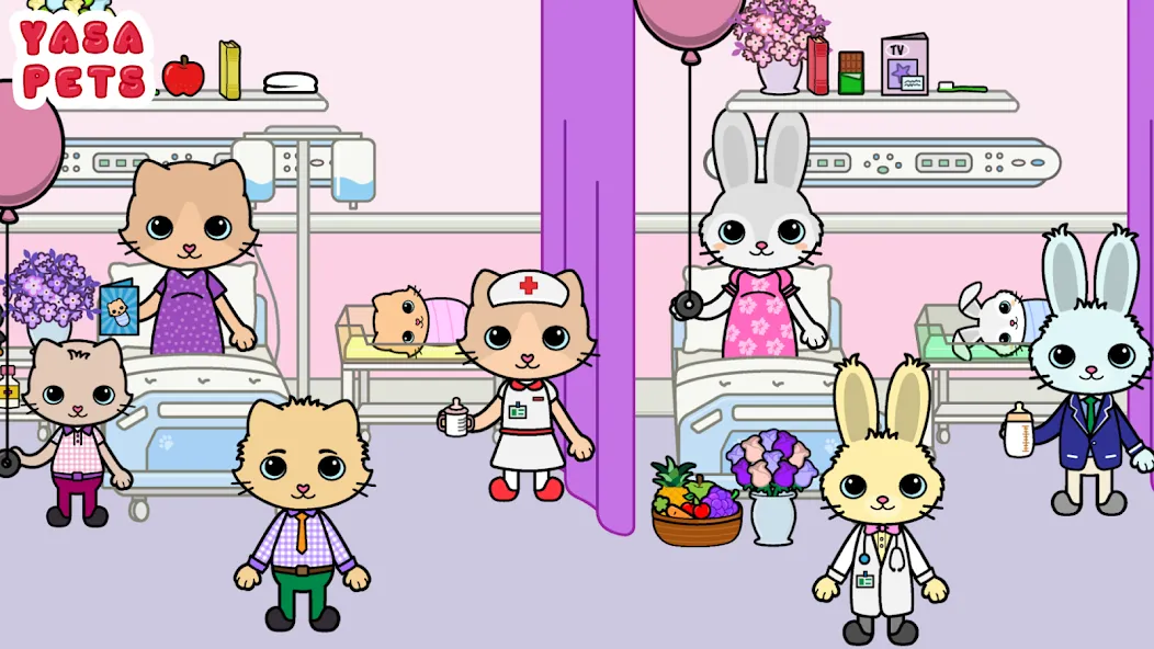 Yasa Pets Hospital на телефон — скачать мод: Безлимитные деньги и всё открыто — скриншот 5 Yasa Pets Hospital на телефон — скачать мод: Безлимитные деньги и всё открыто — скриншот 5