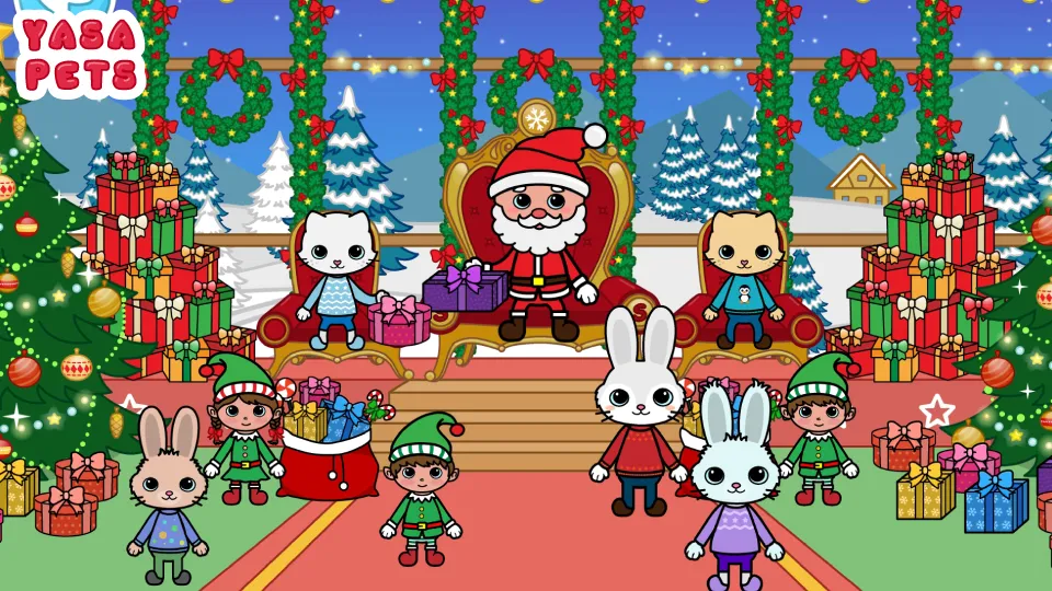 Скачать Yasa Pets Christmas последней версии — Все подарки открыты без рекламы — скриншот 1 Скачать Yasa Pets Christmas последней версии — Все подарки открыты без рекламы — скриншот 1