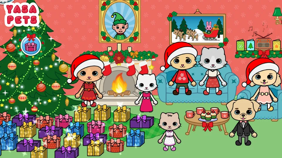 Скачать Yasa Pets Christmas последней версии — Все подарки открыты без рекламы — скриншот 3 Скачать Yasa Pets Christmas последней версии — Все подарки открыты без рекламы — скриншот 3