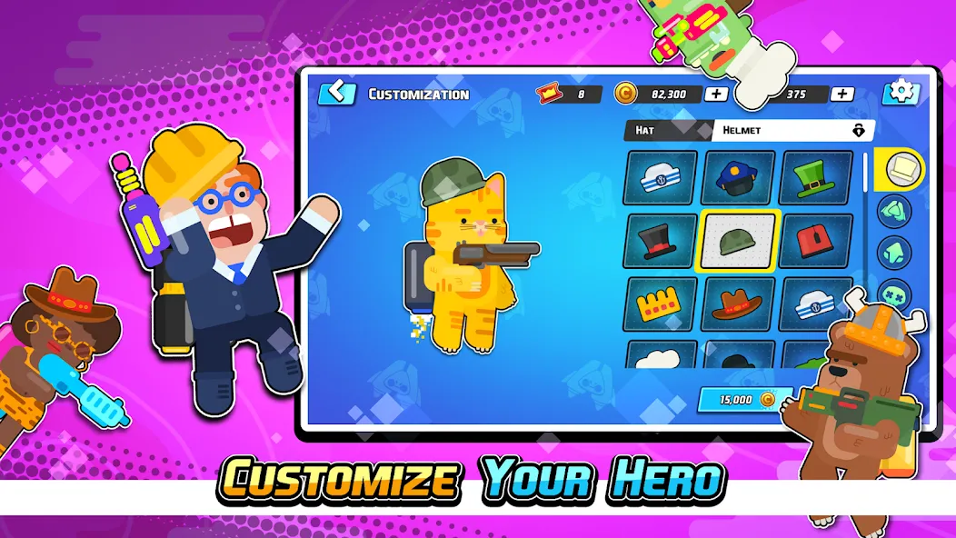 Gravity Brawl: Hero Shooter — взломанная версия, Бесконечные патроны и энергия — скриншот 2 Gravity Brawl: Hero Shooter — взломанная версия, Бесконечные патроны и энергия — скриншот 2