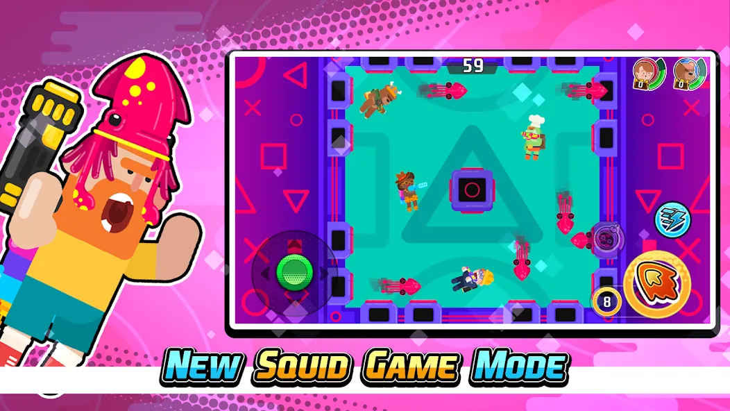 Gravity Brawl: Hero Shooter — взломанная версия, Бесконечные патроны и энергия — скриншот 4 Gravity Brawl: Hero Shooter — взломанная версия, Бесконечные патроны и энергия — скриншот 4