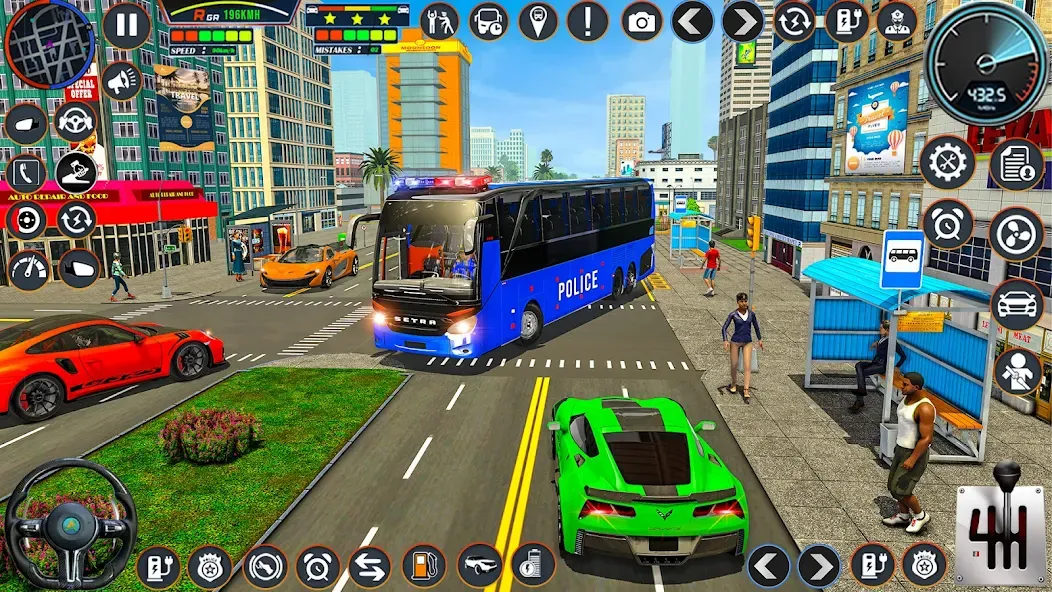 City Bus Simulator Bus Game 3D — взломанная версия, Безлимитные деньги и топливо — скриншот 1