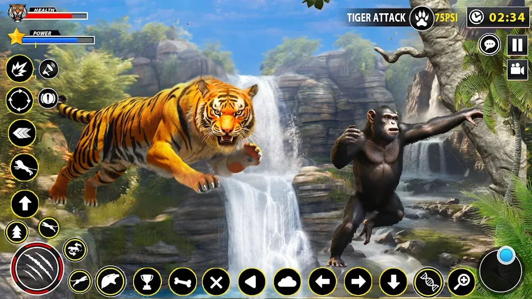 Скачать взлом Tiger Simulator Lion games 3D — Безлимитные деньги и энергия — скриншот 2