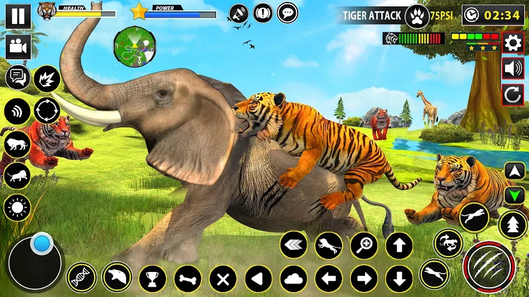 Скачать взлом Tiger Simulator Lion games 3D — Безлимитные деньги и энергия — скриншот 3