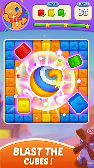 Скачать Candy Blast Fever:Cubes Crush Mod APK — Безлимитные жизни и усилители — скриншот 3 Скачать Candy Blast Fever:Cubes Crush Mod APK — Безлимитные жизни и усилители — скриншот 3