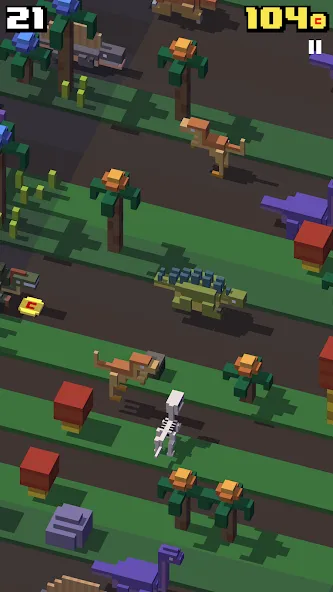 Crossy Road бесплатно на Андроид — мод: Бесконечные монеты и разблокированы персонажи — скриншот 5 Crossy Road бесплатно на Андроид — мод: Бесконечные монеты и разблокированы персонажи — скриншот 5