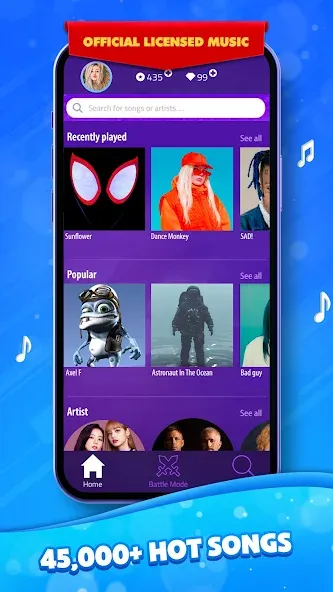 Скачать Magic Tiles 3 мод — Безлимитные жизни и открыты все песни — скриншот 1 Скачать Magic Tiles 3 мод — Безлимитные жизни и открыты все песни — скриншот 1