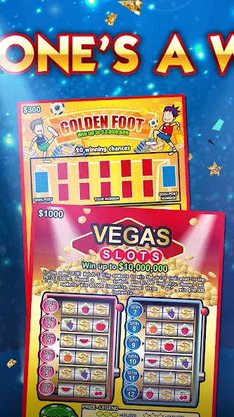 Lottery Scratch Off - Mahjong MOD APK: Безлимитные монеты и бонусы — скриншот 2