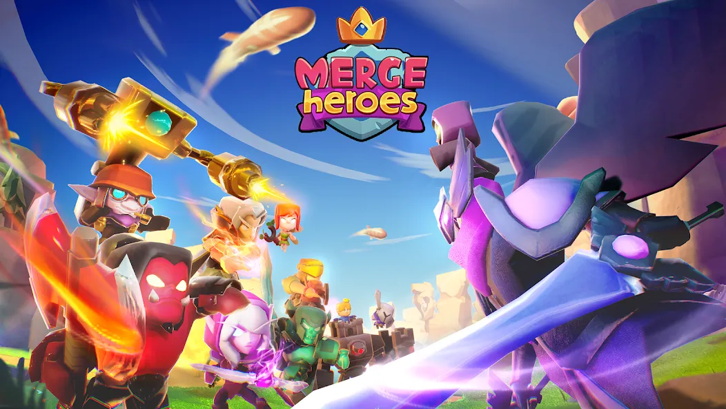 Скачать Merge Heroes: Tower Defense — Безлимитные монеты и алмазы — скриншот 1 Скачать Merge Heroes: Tower Defense — Безлимитные монеты и алмазы — скриншот 1