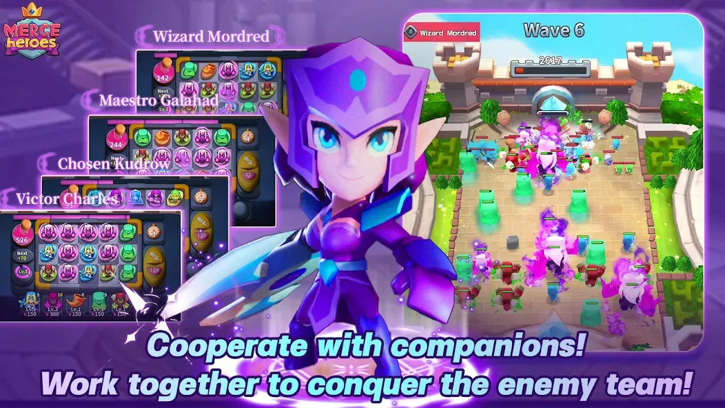 Скачать Merge Heroes: Tower Defense — Безлимитные монеты и алмазы — скриншот 3 Скачать Merge Heroes: Tower Defense — Безлимитные монеты и алмазы — скриншот 3