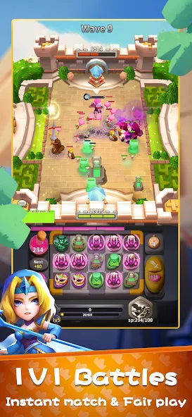 Скачать Merge Heroes: Tower Defense — Безлимитные монеты и алмазы — скриншот 4 Скачать Merge Heroes: Tower Defense — Безлимитные монеты и алмазы — скриншот 4