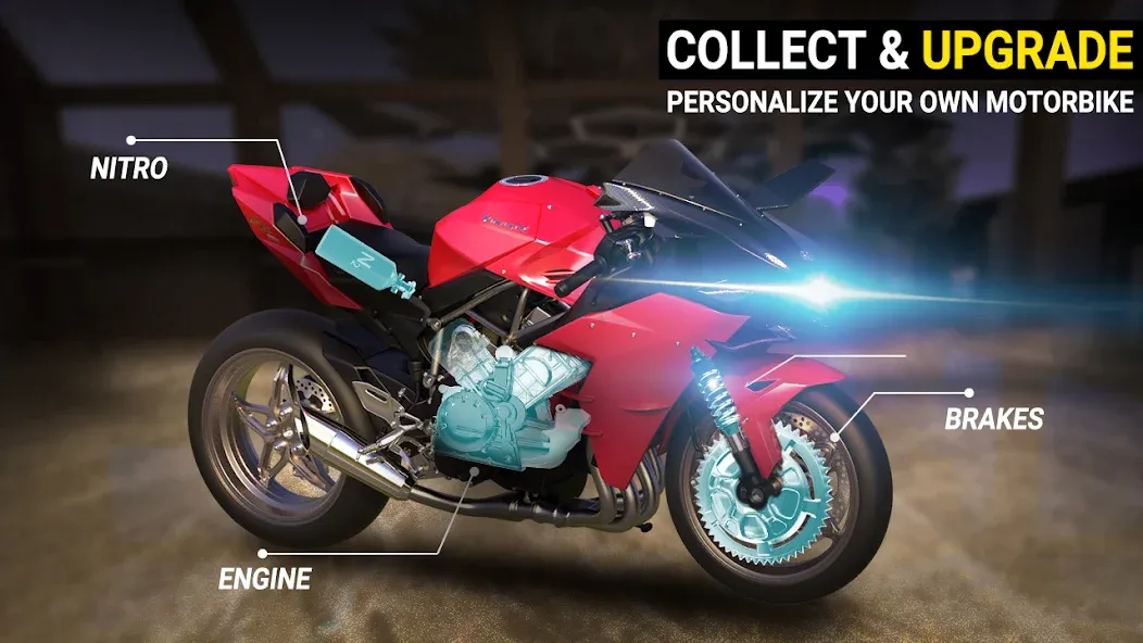 Скачать Speed Moto Dash:Real Simulator мод — Безлимитные деньги и все мотоциклы открыты — скриншот 2 Скачать Speed Moto Dash:Real Simulator мод — Безлимитные деньги и все мотоциклы открыты — скриншот 2