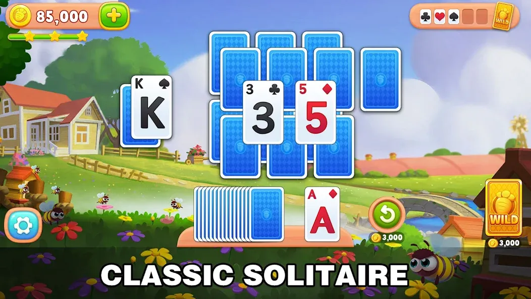 Solitaire Farm: Card Games MOD APK: Безлимитные монеты и подсказки — скриншот 1 Solitaire Farm: Card Games MOD APK: Безлимитные монеты и подсказки — скриншот 1