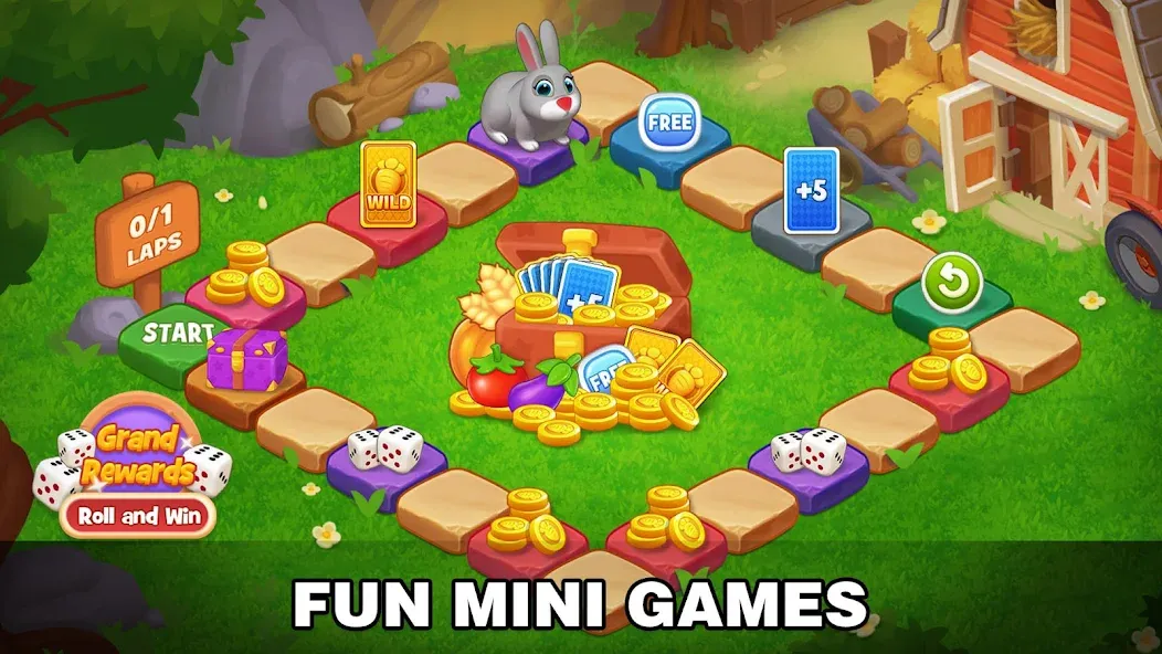 Solitaire Farm: Card Games MOD APK: Безлимитные монеты и подсказки — скриншот 3 Solitaire Farm: Card Games MOD APK: Безлимитные монеты и подсказки — скриншот 3