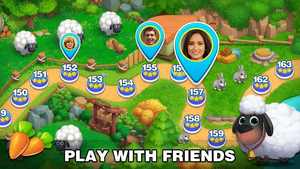 Solitaire Farm: Card Games MOD APK: Безлимитные монеты и подсказки — скриншот 4 Solitaire Farm: Card Games MOD APK: Безлимитные монеты и подсказки — скриншот 4