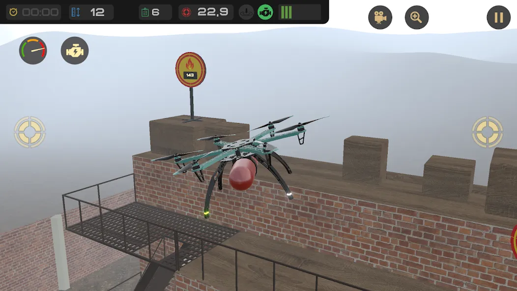 Edu Drone Simulator (Мод: Безлимитные монеты и все уровни) — скачать на Андроид — скриншот 2