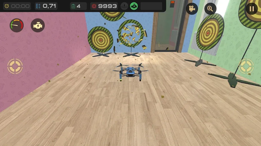 Edu Drone Simulator (Мод: Безлимитные монеты и все уровни) — скачать на Андроид — скриншот 4