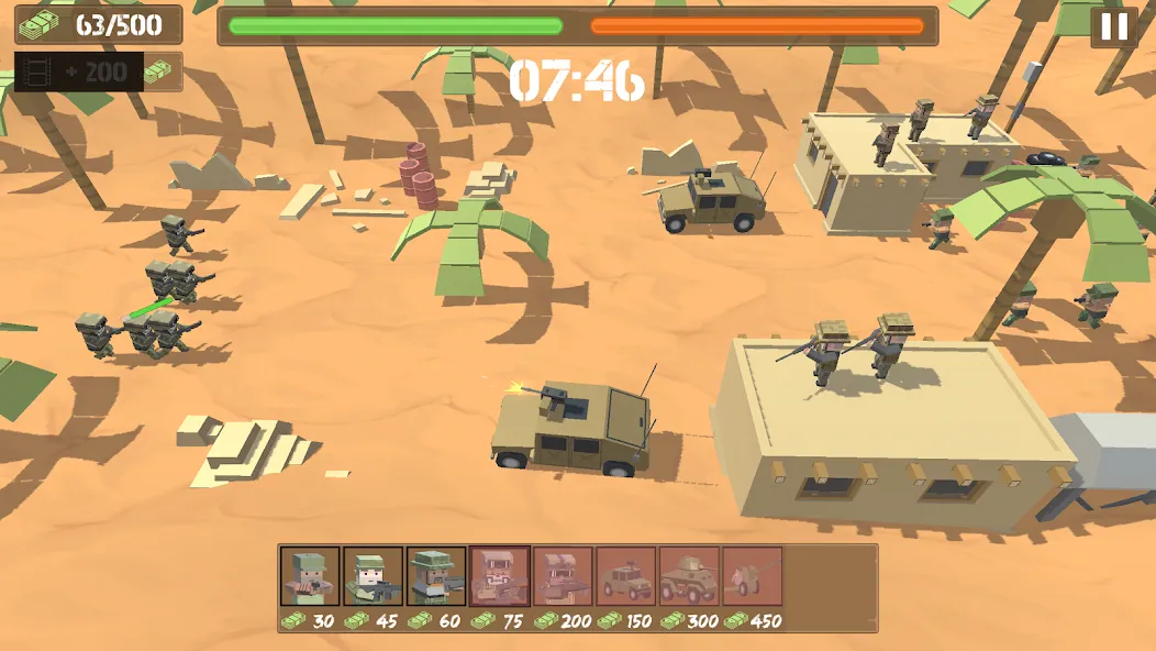 Border Wars: Army Simulator на телефон — скачать мод: Безлимитные деньги и оружие — скриншот 4 Border Wars: Army Simulator на телефон — скачать мод: Безлимитные деньги и оружие — скриншот 4
