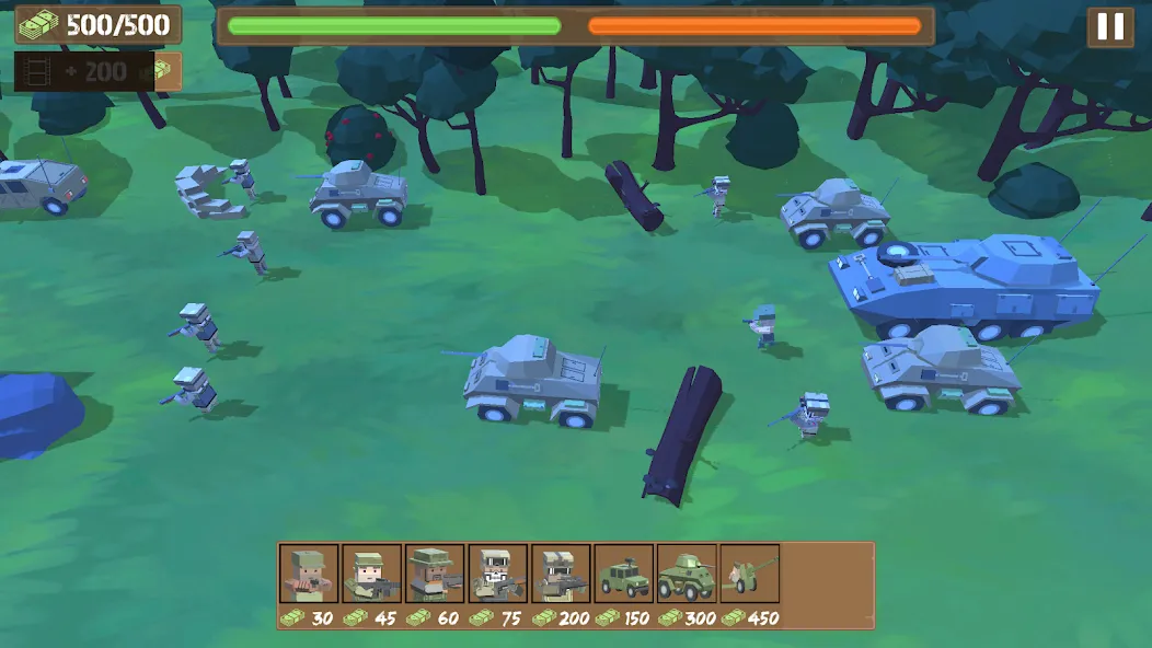 Border Wars: Army Simulator на телефон — скачать мод: Безлимитные деньги и оружие — скриншот 5 Border Wars: Army Simulator на телефон — скачать мод: Безлимитные деньги и оружие — скриншот 5