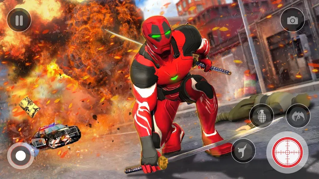 Spider Miami Rope Hero Ninja — взломанная версия, Безлимитные деньги и суперсилы — скриншот 5 Spider Miami Rope Hero Ninja — взломанная версия, Безлимитные деньги и суперсилы — скриншот 5