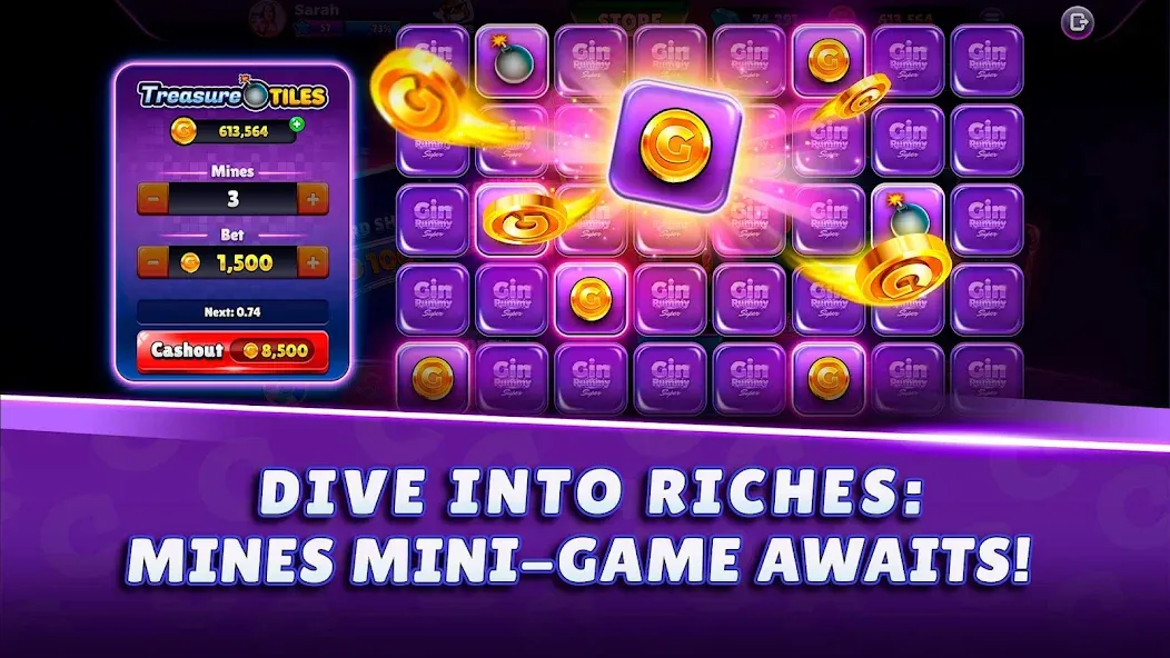 Скачать Gin Rummy Super - Card Game бесплатно — Безлимитные монеты и открытые функции — скриншот 4