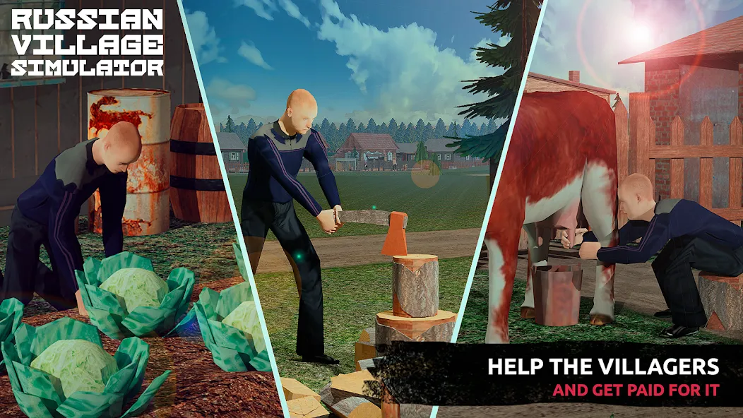 Скачать Russian Village Simulator 3D последней версии — Безлимитные деньги и ресурсы — скриншот 3 Скачать Russian Village Simulator 3D последней версии — Безлимитные деньги и ресурсы — скриншот 3