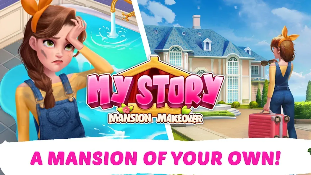 Скачать My Story - Mansion Makeover мод — Безлимитные монеты и бесплатный ремонт — скриншот 1 Скачать My Story - Mansion Makeover мод — Безлимитные монеты и бесплатный ремонт — скриншот 1