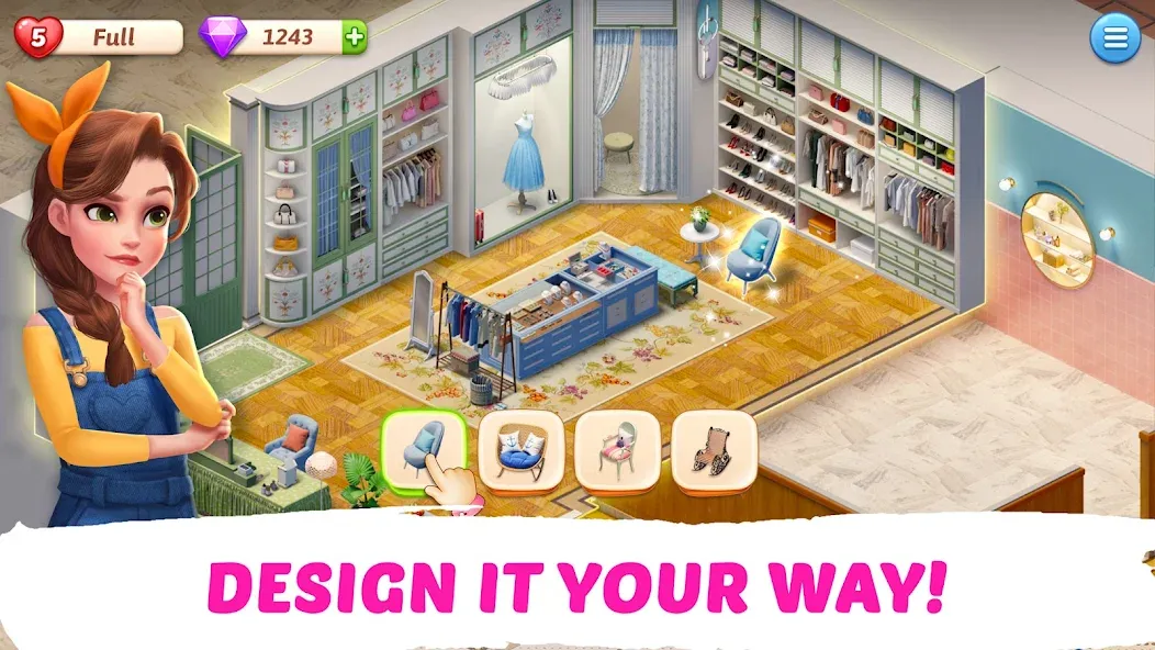 Скачать My Story - Mansion Makeover мод — Безлимитные монеты и бесплатный ремонт — скриншот 3 Скачать My Story - Mansion Makeover мод — Безлимитные монеты и бесплатный ремонт — скриншот 3