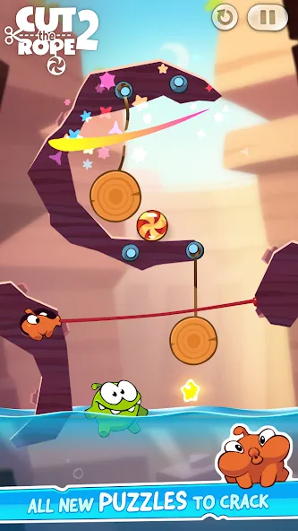 Cut the Rope 2 (Мод: Безлимитные монеты и открыты уровни) — скачать на Андроид — скриншот 3