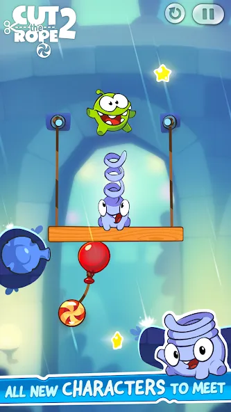 Cut the Rope 2 (Мод: Безлимитные монеты и открыты уровни) — скачать на Андроид — скриншот 4