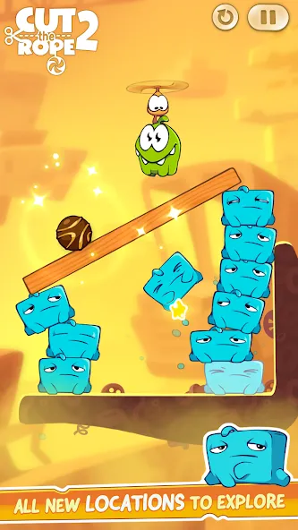 Cut the Rope 2 (Мод: Безлимитные монеты и открыты уровни) — скачать на Андроид — скриншот 5