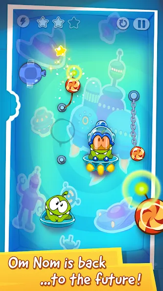 Скачать Cut the Rope: Time Travel мод — Безлимитные подсказки и открыты все уровни — скриншот 3
