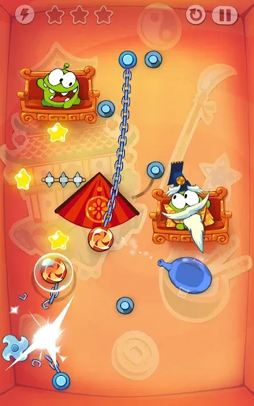 Скачать Cut the Rope: Time Travel мод — Безлимитные подсказки и открыты все уровни — скриншот 5