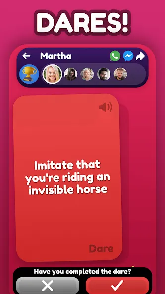 Truth or Dare Party Game MOD APK скачать на Андроид — Безлимитные задания и веселая вечеринка — скриншот 3 Truth or Dare Party Game MOD APK скачать на Андроид — Безлимитные задания и веселая вечеринка — скриншот 3