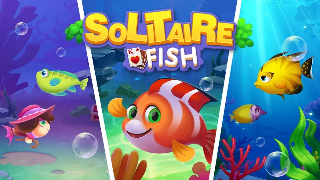 Скачать Solitaire Fish Klondike Card — Без рекламы и много монет — скриншот 5