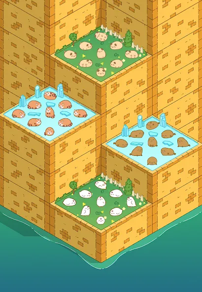 Secrets of Lazy Animals MOD APK: Открыты все животные и уровни — скриншот 5