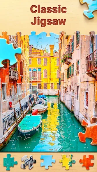 Puzzle Villa－HD Jigsaw Puzzles — взломанная версия, Безлимитные подсказки и открыты все пазлы — скриншот 1