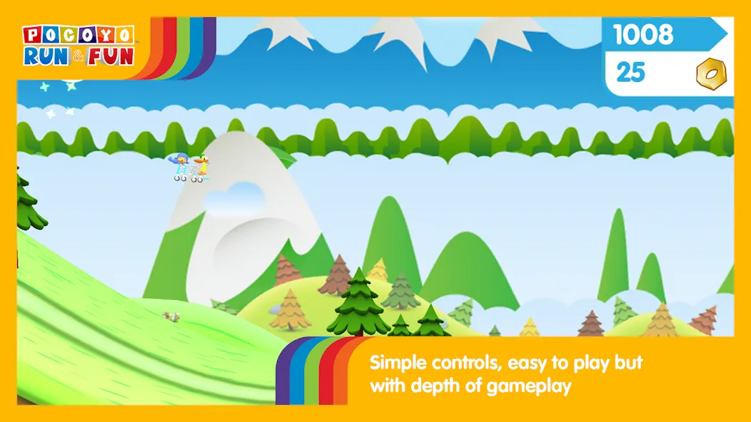 Скачать Pocoyo Run & Fun: Cartoon Jump бесплатно — Без рекламы и бесконечные жизни — скриншот 3