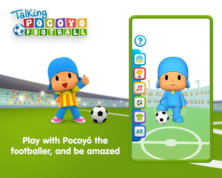 Talking Pocoyo Football — Безлимитные монеты и открытые мячи, скачать мод APK — скриншот 2 Talking Pocoyo Football — Безлимитные монеты и открытые мячи, скачать мод APK — скриншот 2
