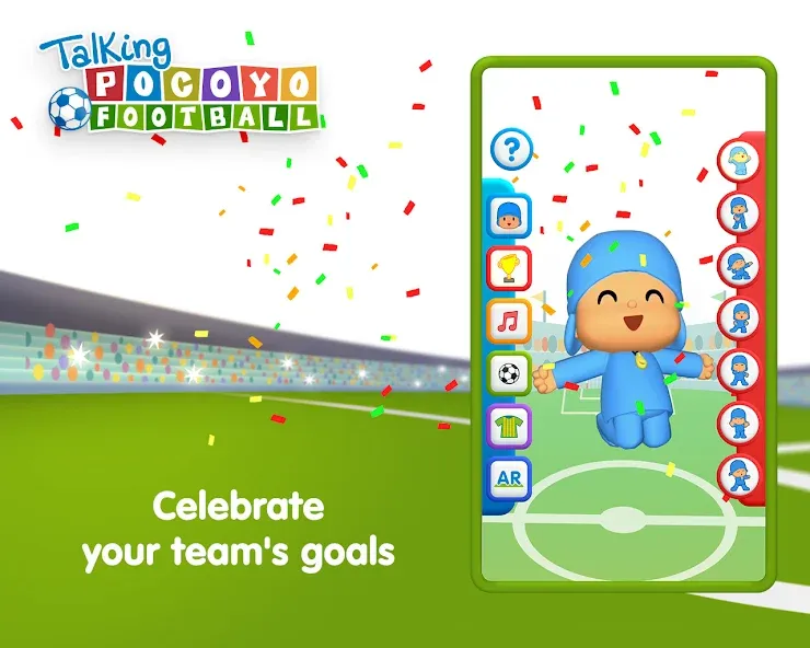Talking Pocoyo Football — Безлимитные монеты и открытые мячи, скачать мод APK — скриншот 3 Talking Pocoyo Football — Безлимитные монеты и открытые мячи, скачать мод APK — скриншот 3