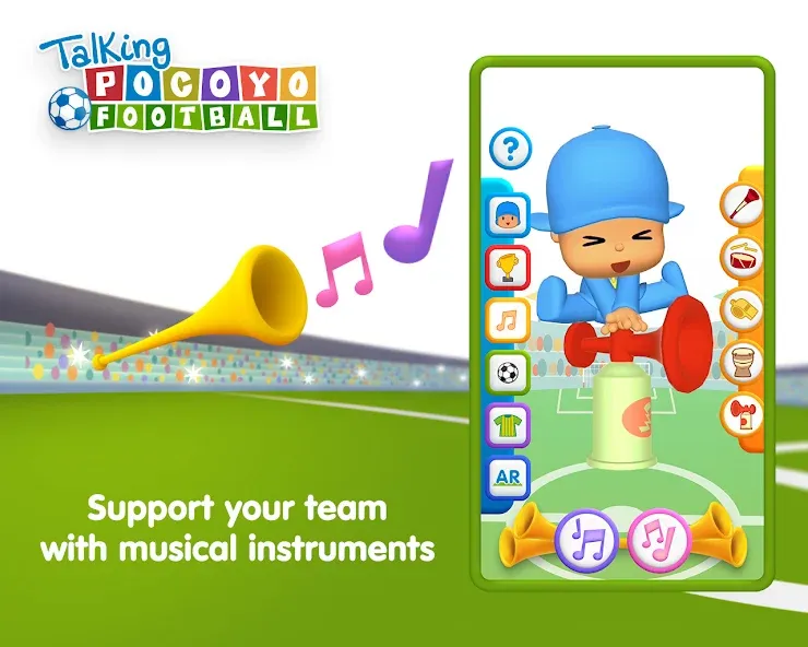 Talking Pocoyo Football — Безлимитные монеты и открытые мячи, скачать мод APK — скриншот 4 Talking Pocoyo Football — Безлимитные монеты и открытые мячи, скачать мод APK — скриншот 4