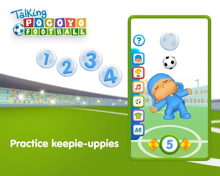 Talking Pocoyo Football — Безлимитные монеты и открытые мячи, скачать мод APK — скриншот 5 Talking Pocoyo Football — Безлимитные монеты и открытые мячи, скачать мод APK — скриншот 5