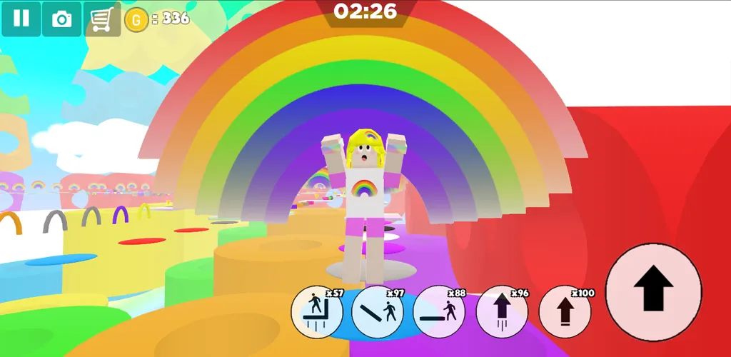 Rainbow Parkour sweet Girl мод на Андроид: Яркие уровни и лёгкий паркур — скриншот 3 Rainbow Parkour sweet Girl мод на Андроид: Яркие уровни и лёгкий паркур — скриншот 3
