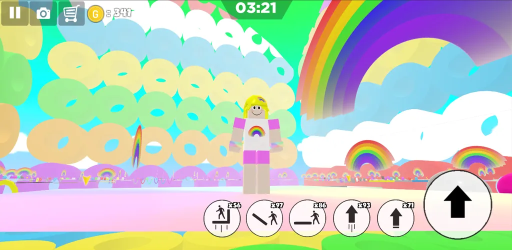 Rainbow Parkour sweet Girl мод на Андроид: Яркие уровни и лёгкий паркур — скриншот 5 Rainbow Parkour sweet Girl мод на Андроид: Яркие уровни и лёгкий паркур — скриншот 5