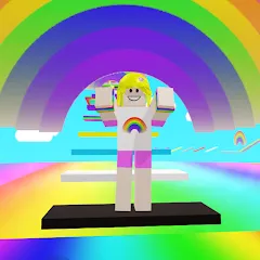 Rainbow Parkour sweet Girl мод на Андроид: Яркие уровни и лёгкий паркур